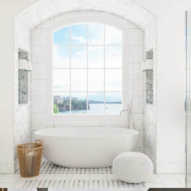 Bathroom installation and design. Tiling and Plumbing